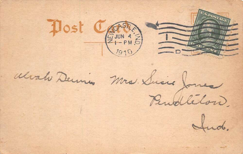 New Castle Indiana Home of American Beauty Roses Greenhouses Postcard AA79959 - Image 2