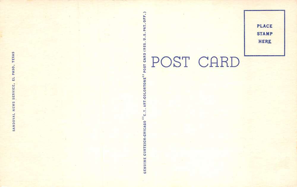 El Paso Texas Greyhound Bus Depot Hotel Knox Vintage Postcard AA79983 - Image 2