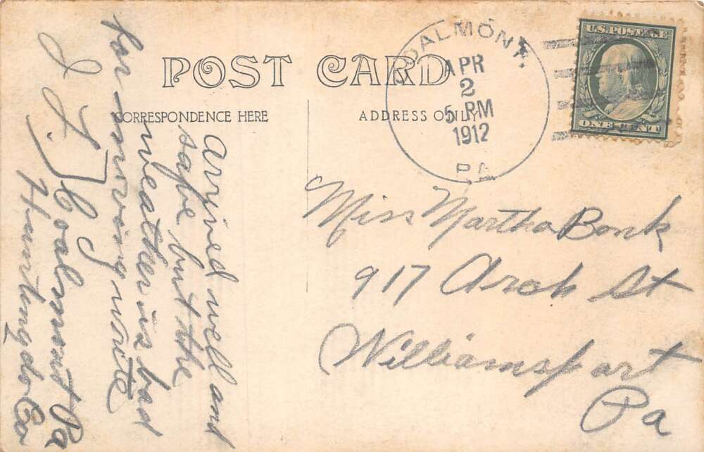 Coalmont Pennsylvania "Edge of the Woods" Scenic View Real Photo PC AA80041 - Image 2