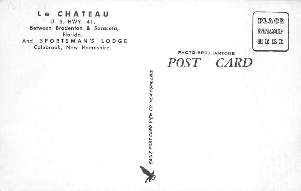 Bradenton Florida Le Chateau Restaurant Dining Room Vintage Postcard AA80054 - Image 2