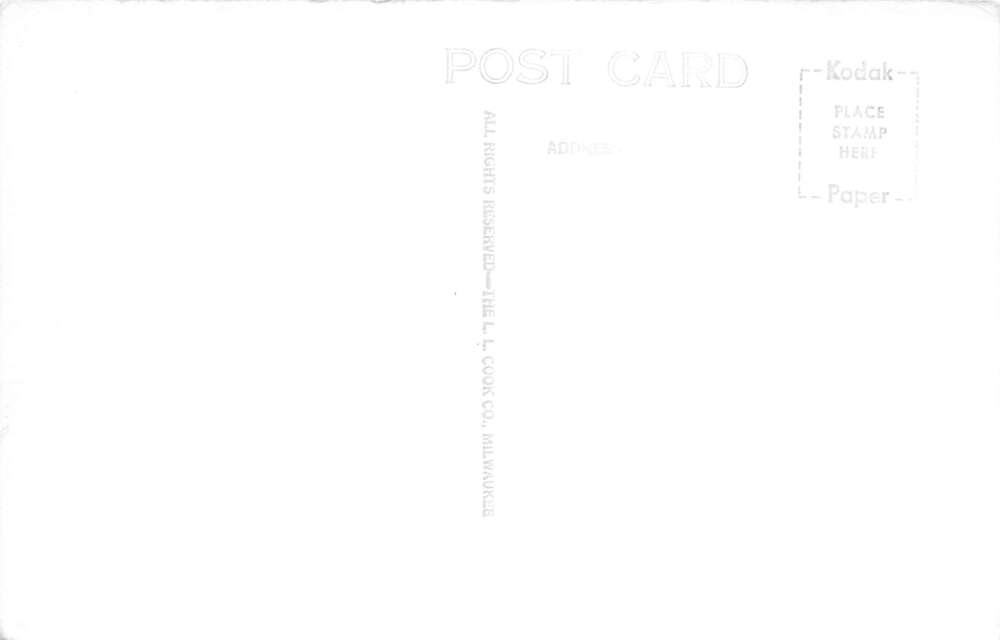 Birchwood Wisconsin St Johns Catholic Church Real Photo Vintage Postcard AA80056 - Image 2