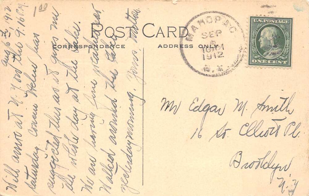 Lake Mahopac New York Boulevard Looking West Vintage Postcard AA80083 - Image 2