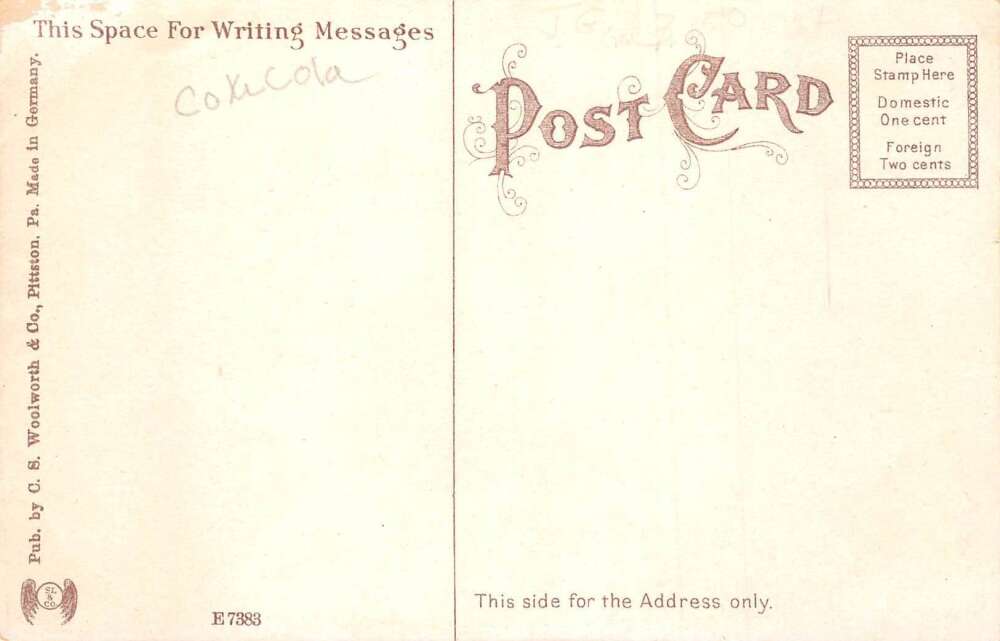 Pittston Pennsylvania North Main Street Coke Sign Vintage Postcard AA80095 - Image 2