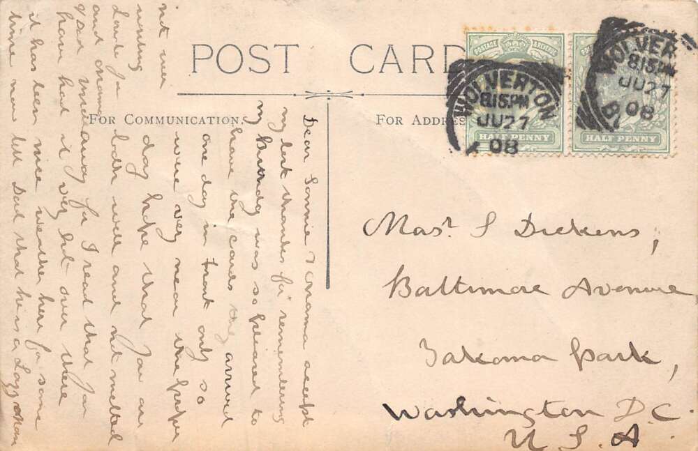 Yardley Gobion England 1908 May Day Celebration Real Photo Postcard AA80220 - Image 2