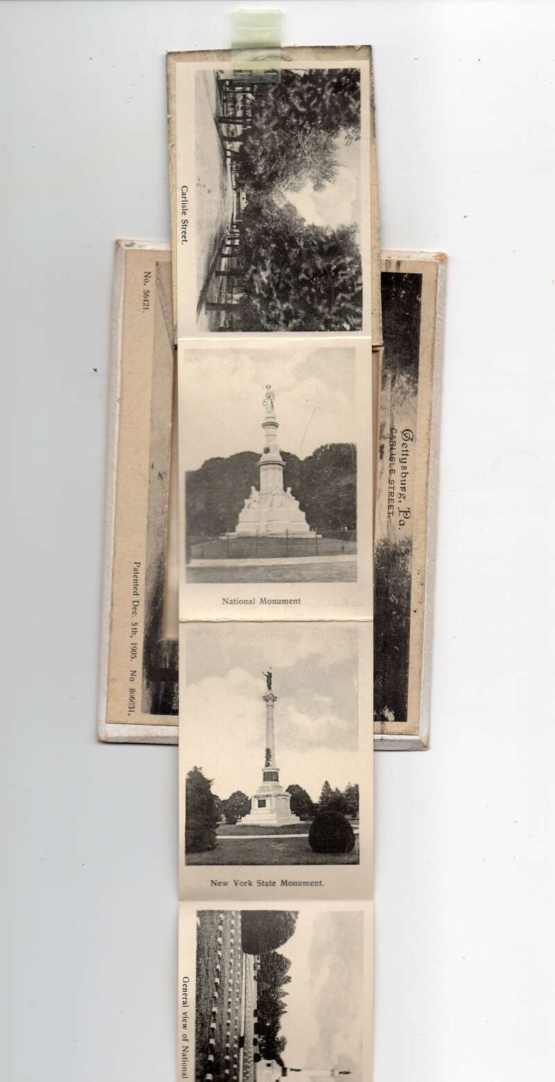 Gettysburg Pennsylvania Trap Door Views Vintage Postcard AA80230 - Image 2