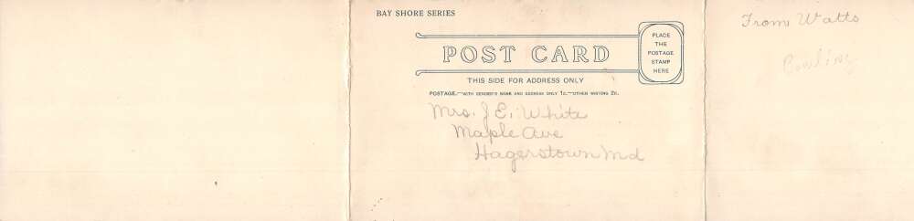 Baltimore Maryland Bay Shore Park Bowling Alley Vintage Postcard AA80231 - Image 2