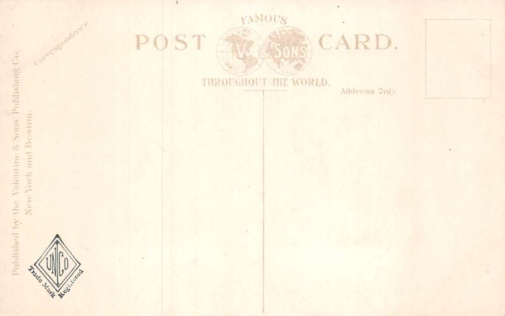 Poughkeepsie New York Vassar Hospital Entrance, Color Lithograph PC U16529 - Image 2