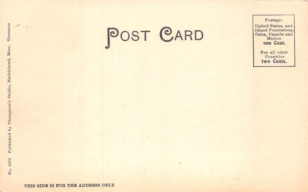 Marblehead Massachusetts Tucker's Ferry, Undivided Back Vintage Postcard U16555 - Image 2