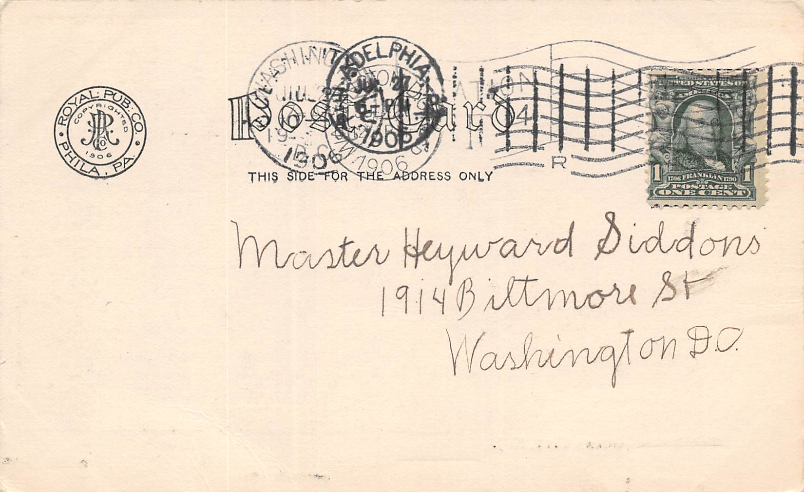 Ocean City New Jersey The Piqua, Undivided Back, Vintage Postcard U16598 - Image 2