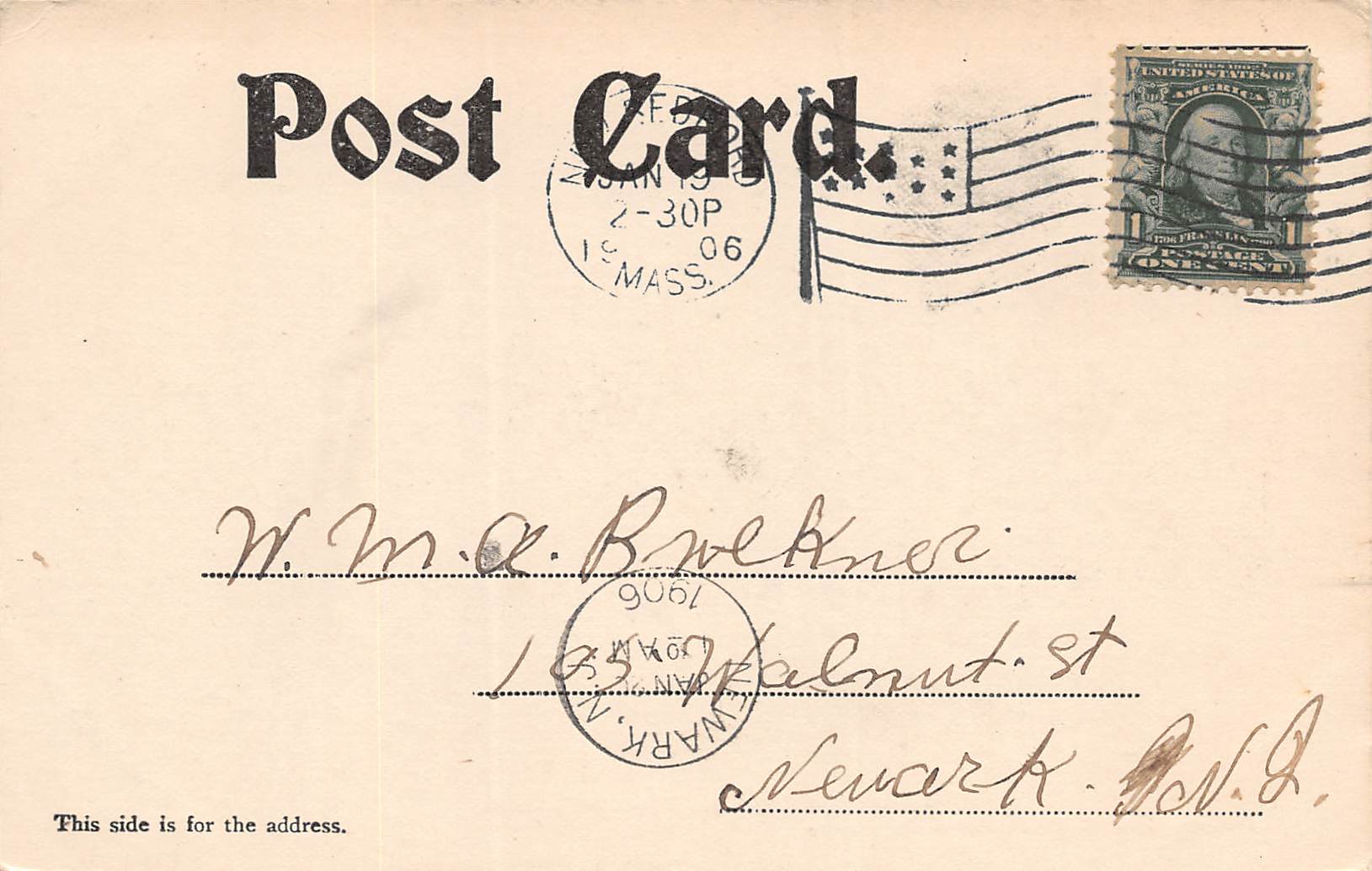 Padanaram Massachusetts Southworth Library, Undivided Back, Vintage PC U16616 - Image 2