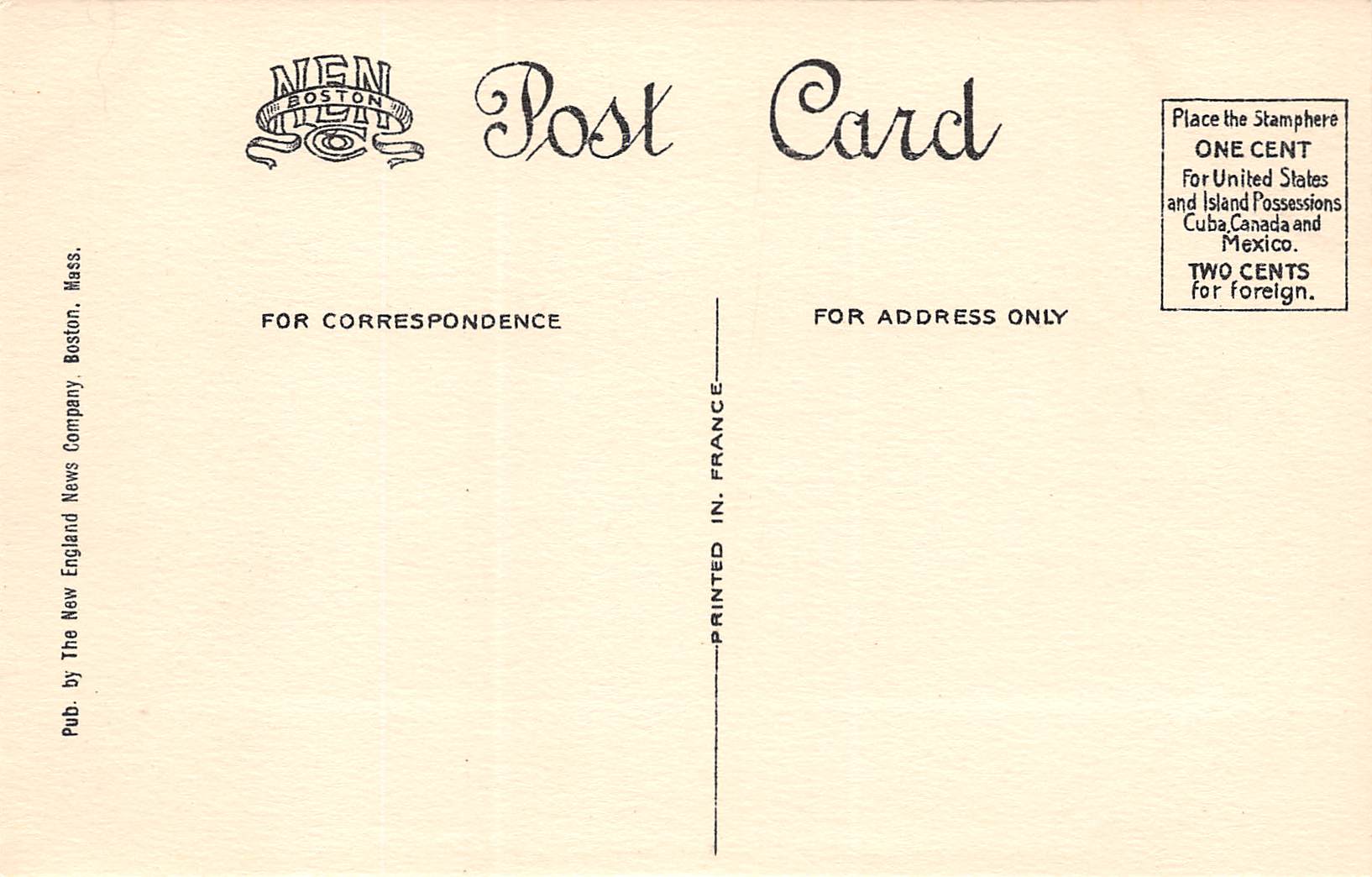 Orleans Massachusetts Rocks & Harbor, Quahang Boats, Vintage Postcard U16624 - Image 2