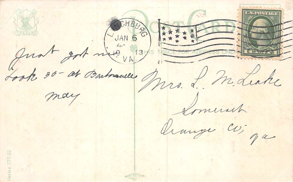 Lynchburg Virginia Greetings Egypt Border Pyramids Sphynx Postcard AA80338 - Image 2