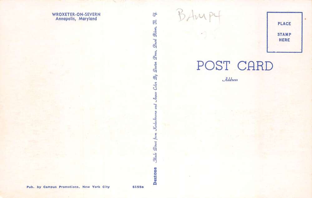 Annapolis Maryland Wroxeter on Severn Children Sack Race Postcard AA107269 - Image 2