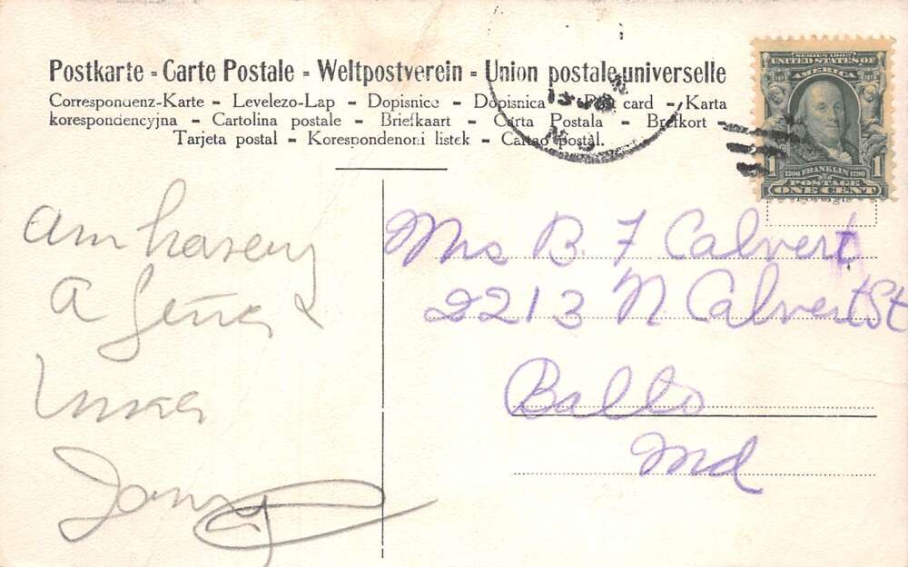 Port Deposit Maryland Main Street near Square Vintage Postcard AA107470 - Image 2