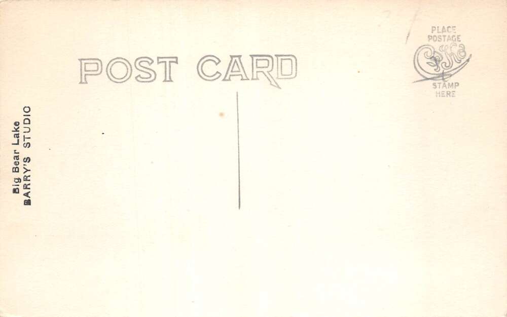 Big Bear Lake California Scenic View Barrys Studio Real Photo Postcard A107724 - Image 2