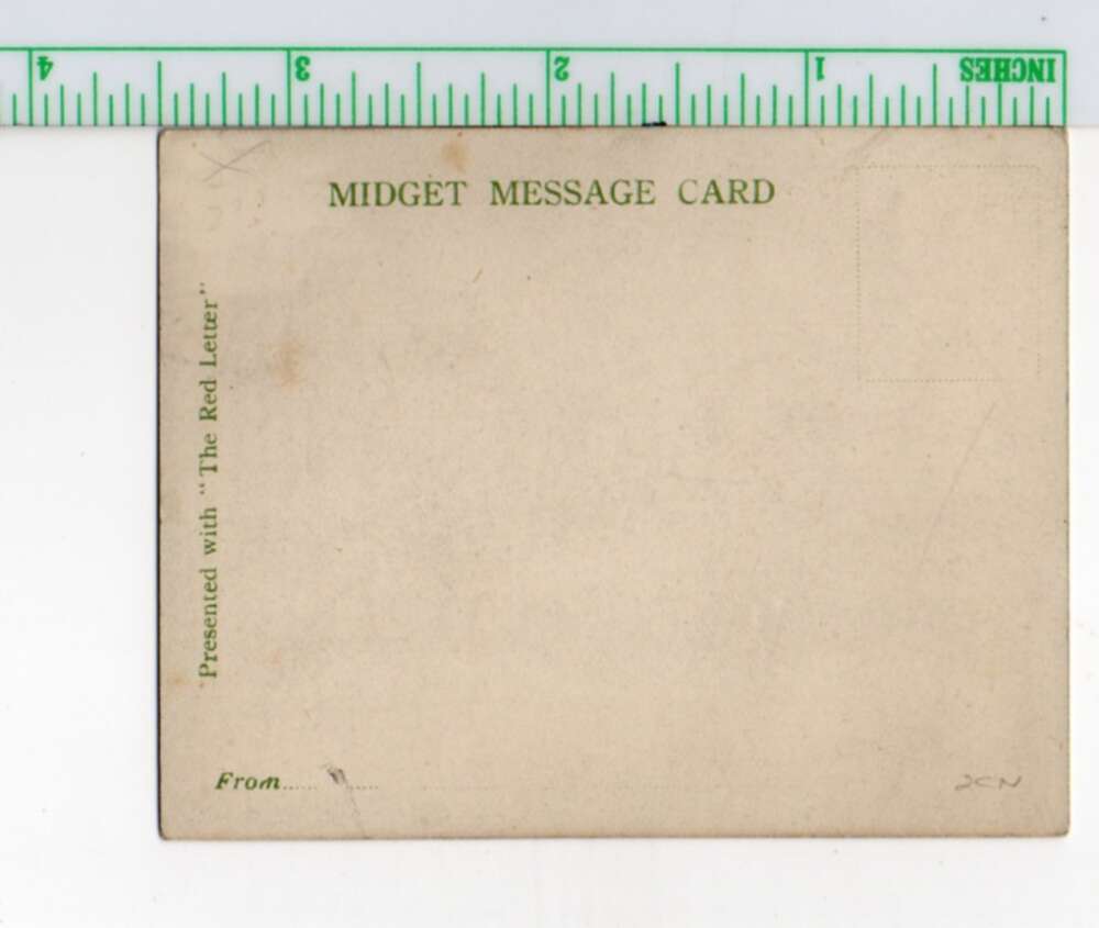 "To my dear" Greetings Womans Portrait Airplane Midget Message Card PC A107801 - Image 2