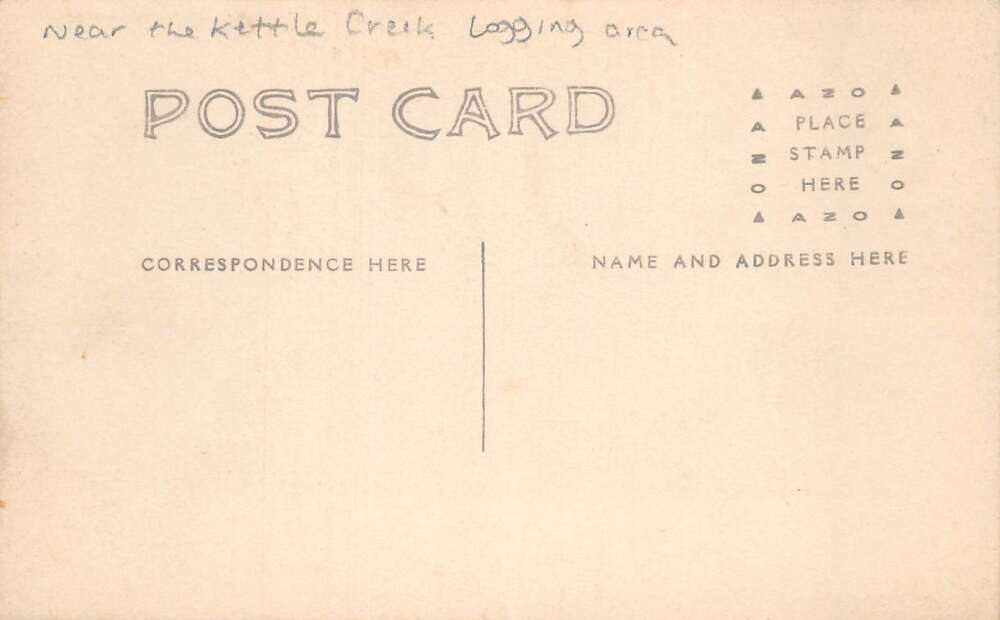 Cross Fork Pennsylvania Train Station Kettle Creek Real Photo Postcard AA107905 - Image 2