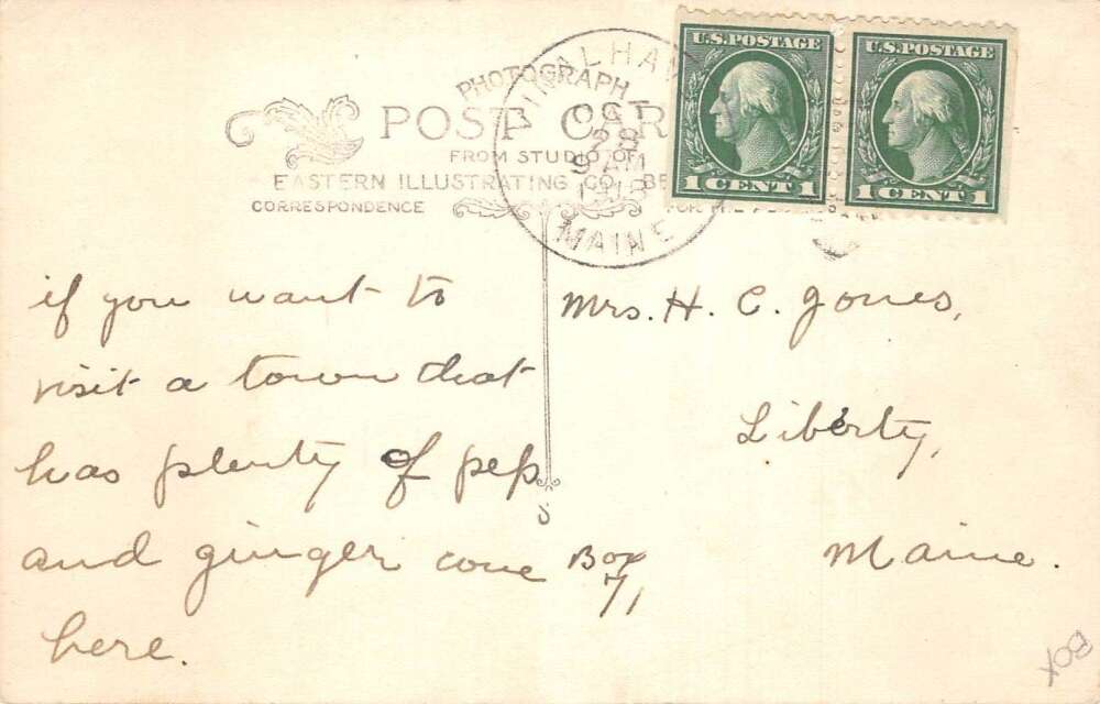 Vinalhaven Pennsylvania Main Street Post Office Real Photo Postcard AA107913 - Image 2