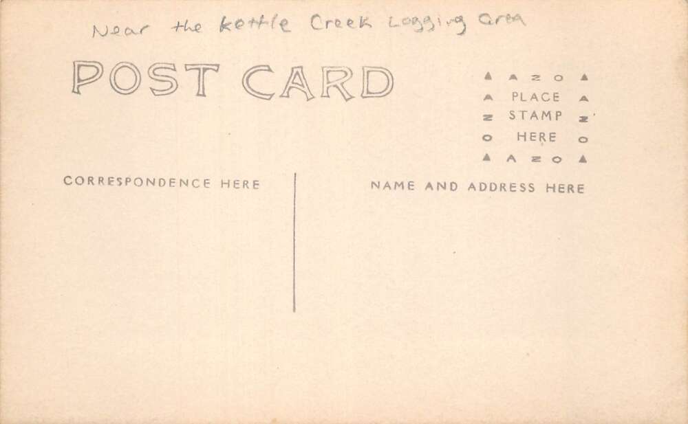 Cross Fork Pennsylvania Kettle Creek Mill Lumber Yard Real Photo PC AA107939 - Image 2