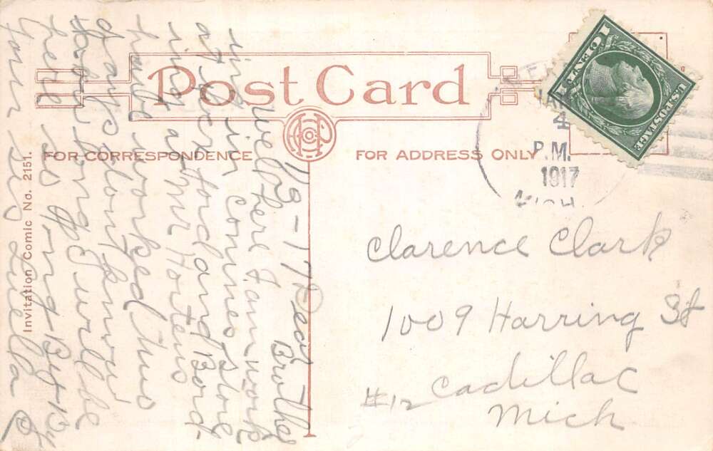 Wexford Michigan Dirty Dishes Kitchen Greetings Humor Postcard AA107955 - Image 2