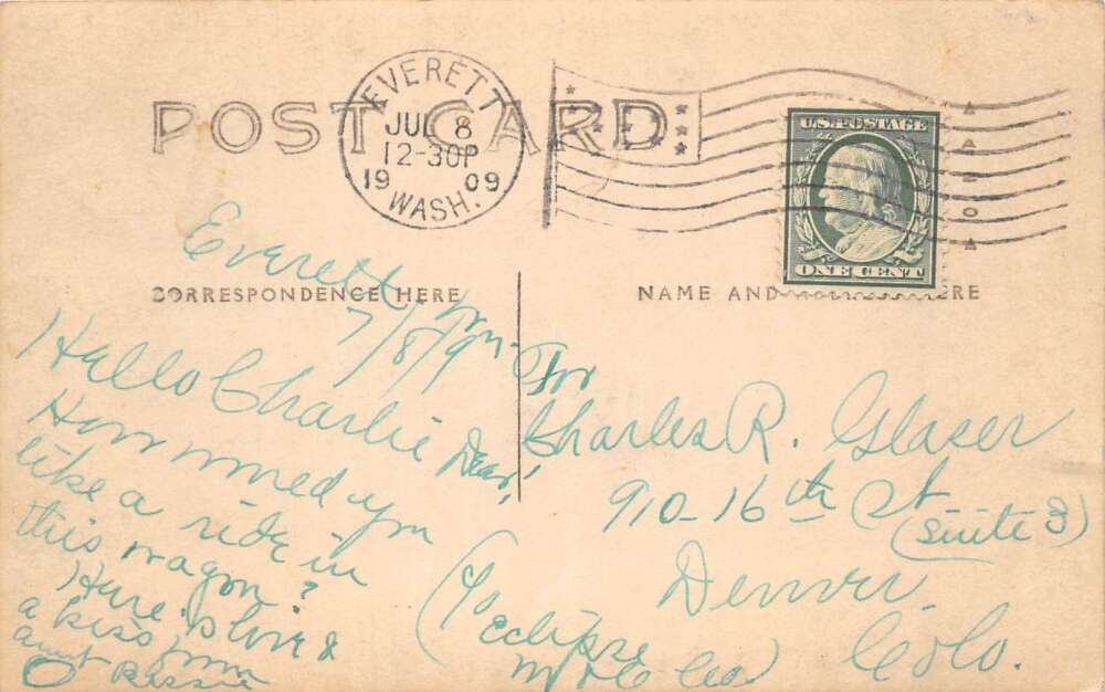 Johnson Washington Caribou Bill Dog Team Real Photo Postcard AA108118 - Image 2