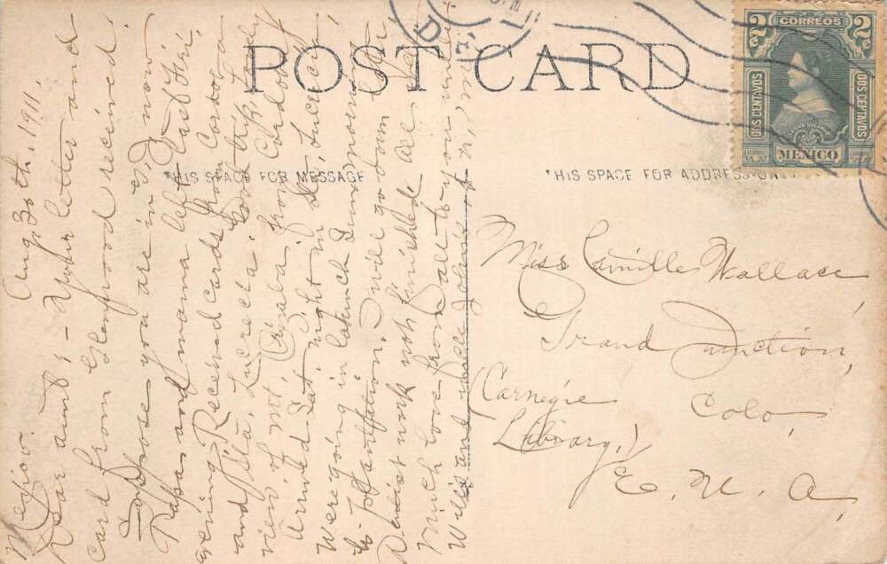 San Angel Mexico Villa des Roses Real Photo Vintage Postcard AA108137 - Image 2