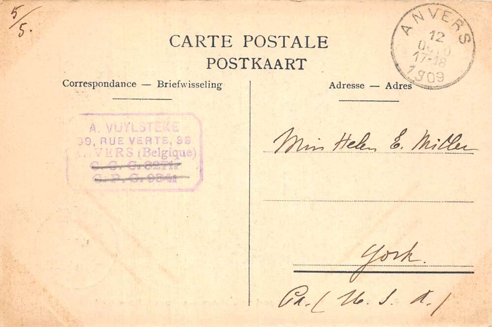 Anvers Antwerp Belgium Dock Workers Lunch Break Lumber Logging PC AA108196 - Image 2