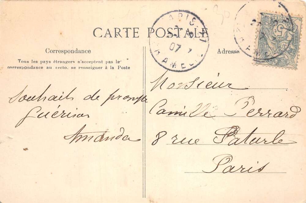 France Military Barracks Farrier Blacksmiths Vintage Postcard AA108209 - Image 2