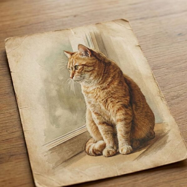 cat image postcard