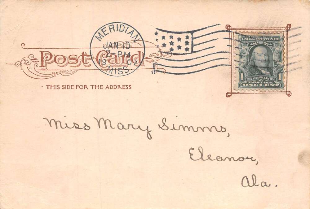 Meridian Mississippi Union Passenger Train Station Vintage Postcard AA72406 - Image 2