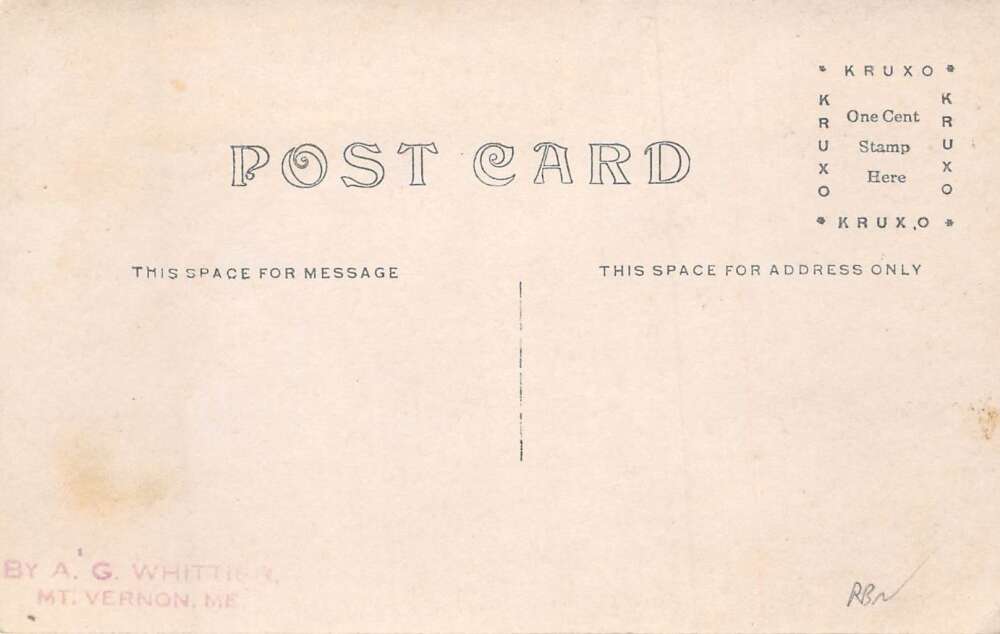 Chesterville Maine Main Street Real Photo Vintage Postcard AA72438 - Image 2