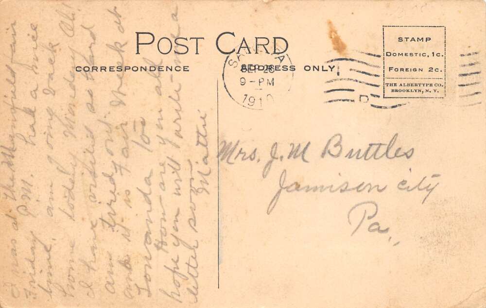 Mansfield Pennsylvania Smythe Park, Baseball Field, Vintage Postcard U11686 - Image 2