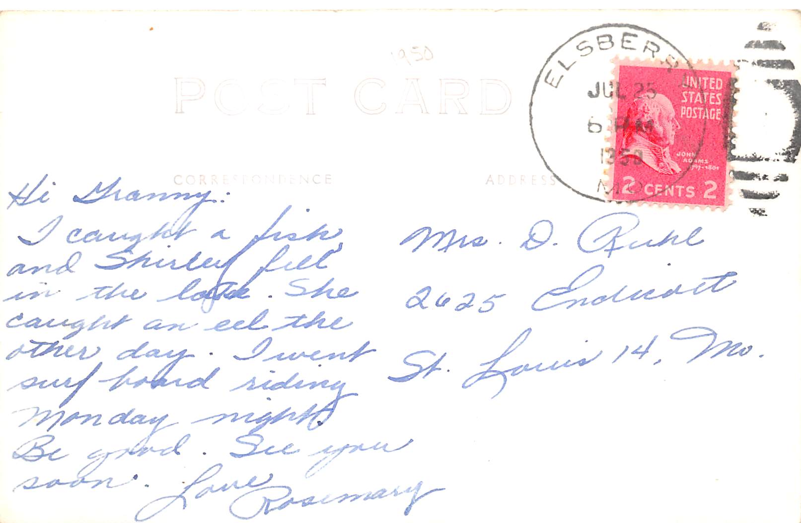 Elsberry Missouri Broadway, Sinclair Gasoline Sign, Real Photo Vintage PC U11735 - Image 2