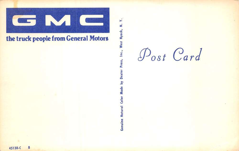 Camper Truck Trailer Camping GMC General Motors Vintage Postcard AA72556 - Image 2