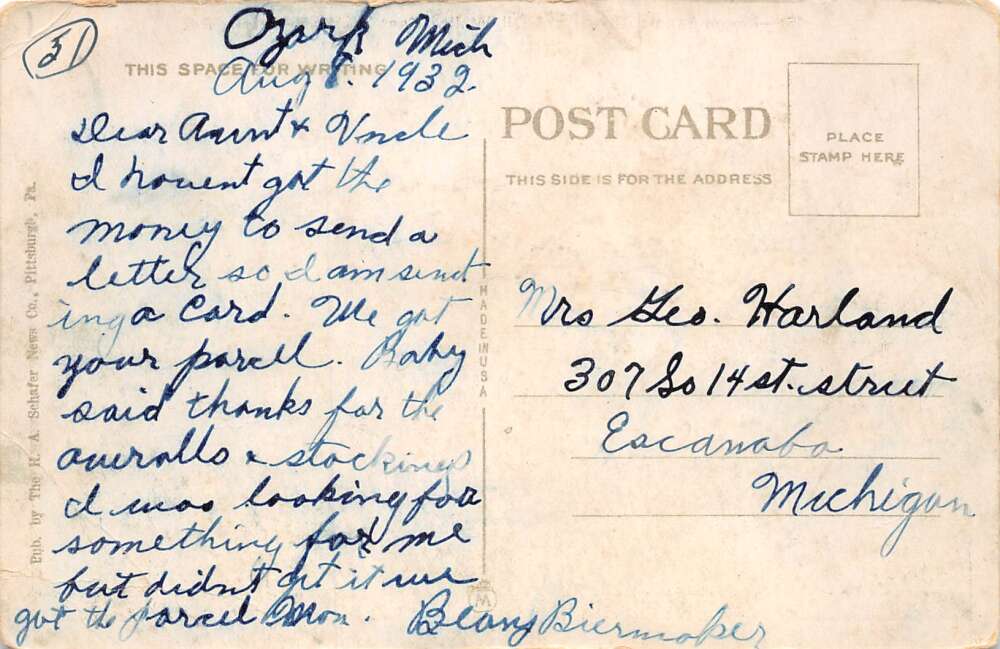 Washington Pennsylvania Mongahela Road and Oil Wells Vintage Postcard AA72600 - Image 2