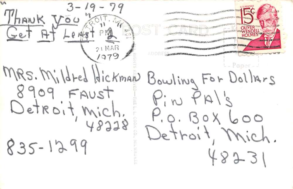 Oscoda Michigan Au Sable River Camp Real Photo Vintage Postcard AA72724 - Image 2