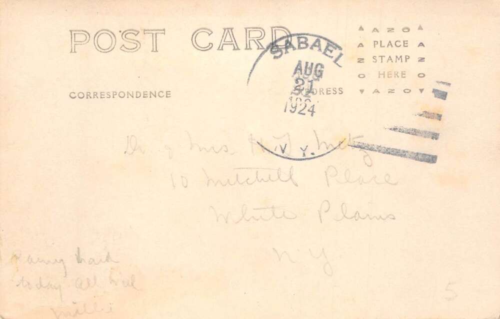 Indian Lake New York View from Squaw Brook Bridge Real Photo Postcard AA72777 - Image 2