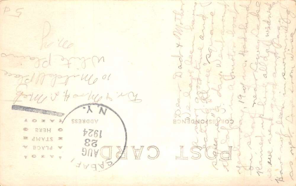 Indian Lake New York Lake Humphrey Scenic View Real Photo Postcard AA72778 - Image 2