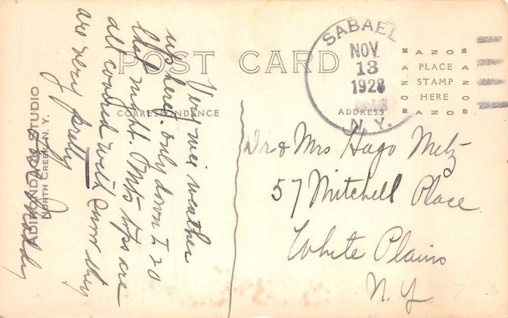 North Creek New York Gulf Brook Scenic View Real Photo Postcard AA72782 - Image 2