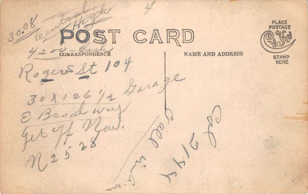 Central High School Children and Donkey Real Photo Vintage Postcard AA72787 - Image 2