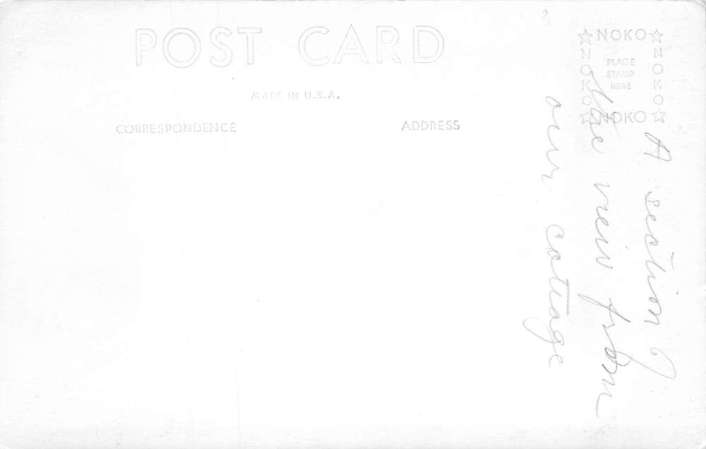 Glenburnie New York Lake George View from The Birches Real Photo PC AA72790 - Image 2