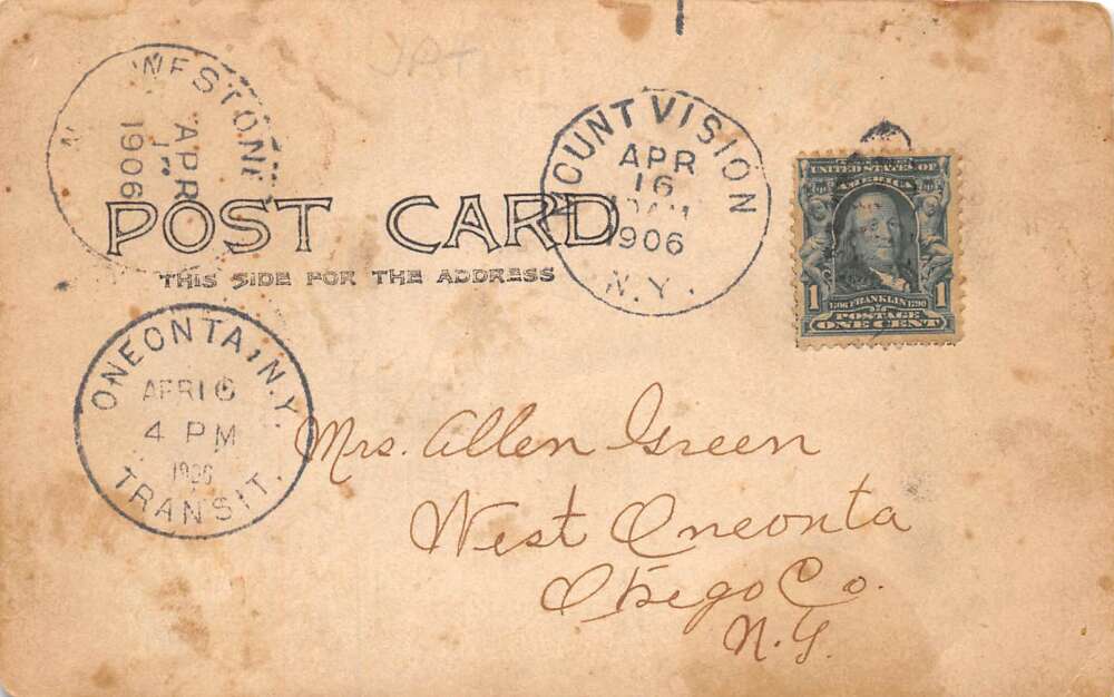 Mt Vision New York The Mill Dam Scenic View Real Photo Vintage Postcard AA72796 - Image 2