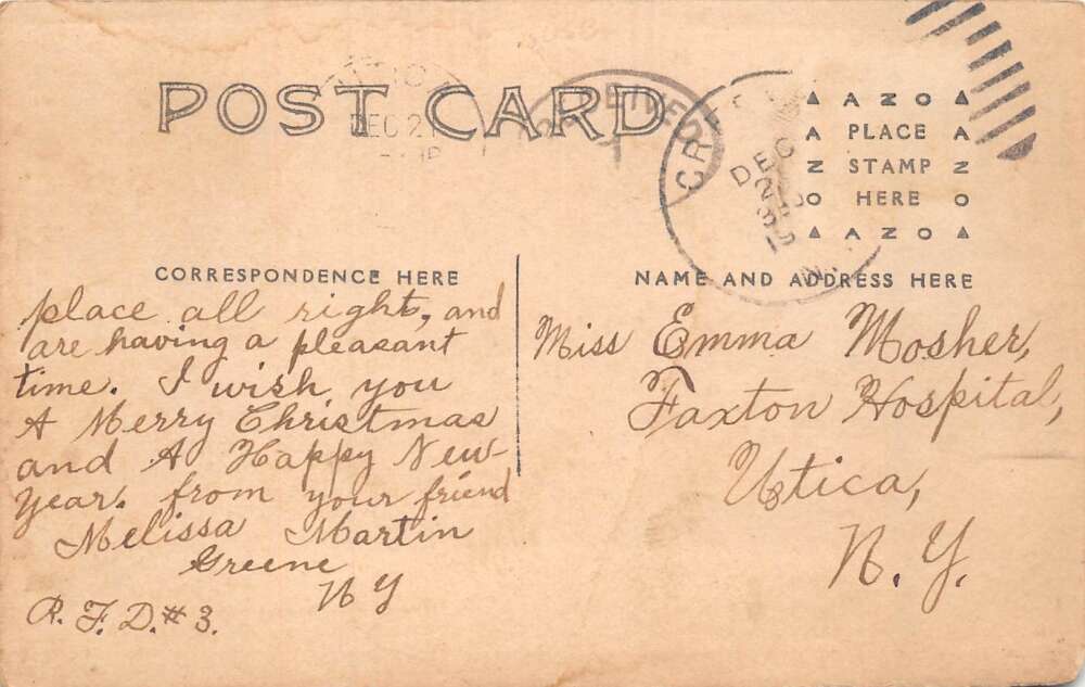 Greene New York McMorans Mills Genegantslet Bridge Real Photo Postcard AA72800 - Image 2