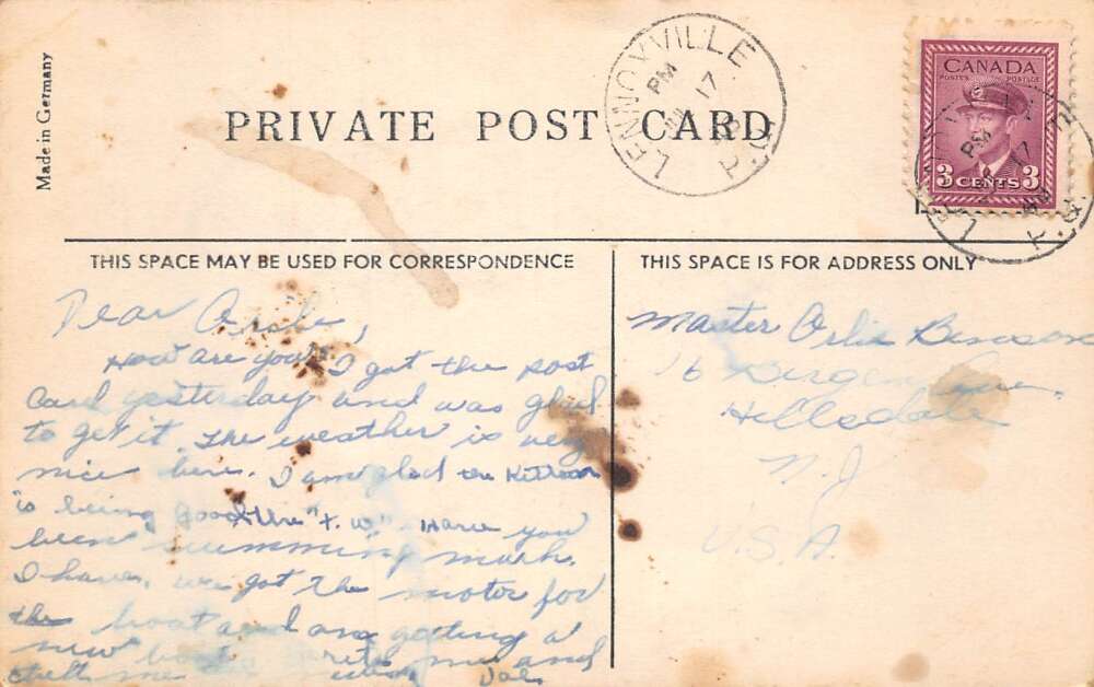 Baldwin Mills Quebec Canada Balwin's Pond and Pinnacle Real Photo PC AA72803 - Image 2