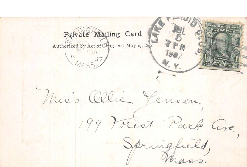 Lake Placid Club New York Clear Lake Vista Adirondack Lodge PC AA72850 - Image 2