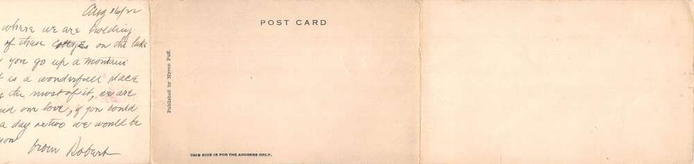 Millerton New York Indian Lake Panoramic View Tri-Fold Vintage Postcard AA72851 - Image 2