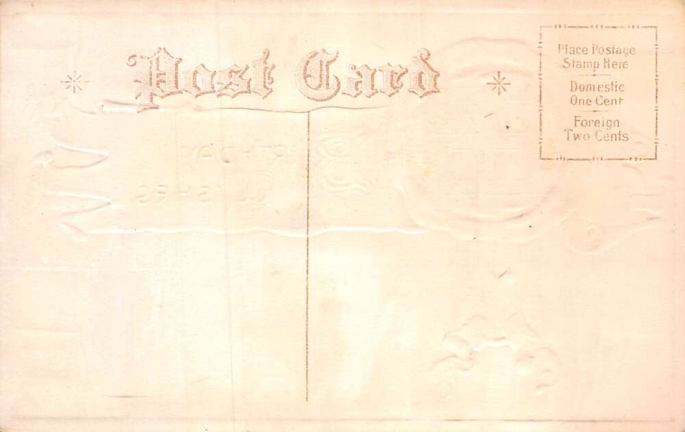 Birthday Greetings Good Luck Swastika Wax Seal Vintage Postcard AA72860 - Image 2