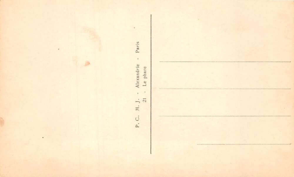 Alexandria Egypt Lighthouse Scenic View Real Photo Postcard AA72869 - Image 2