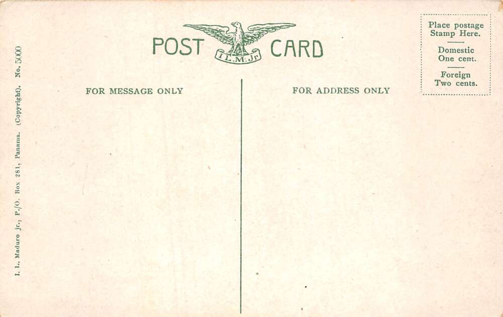 Panama Canal Pacific Ocean Entrance Front Range Lighthouse Postcard AA72878 - Image 2