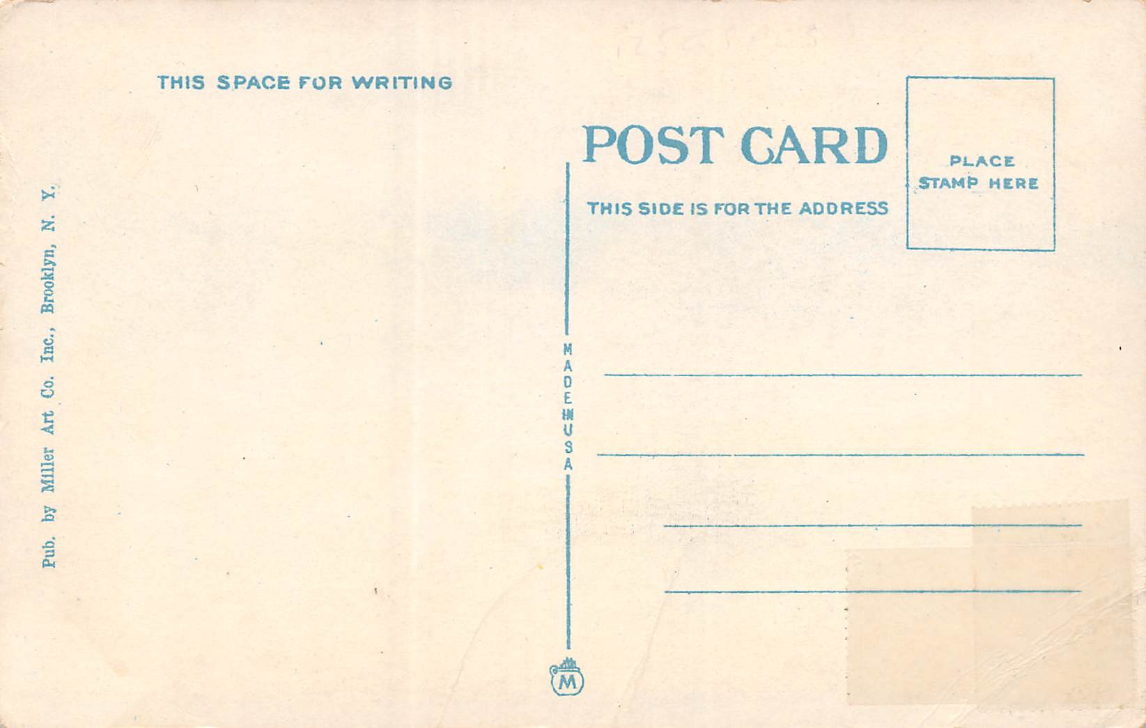 Long Island New York Old Farm House, Queens Blvd., Queens, Vintage PC U12031 - Image 2